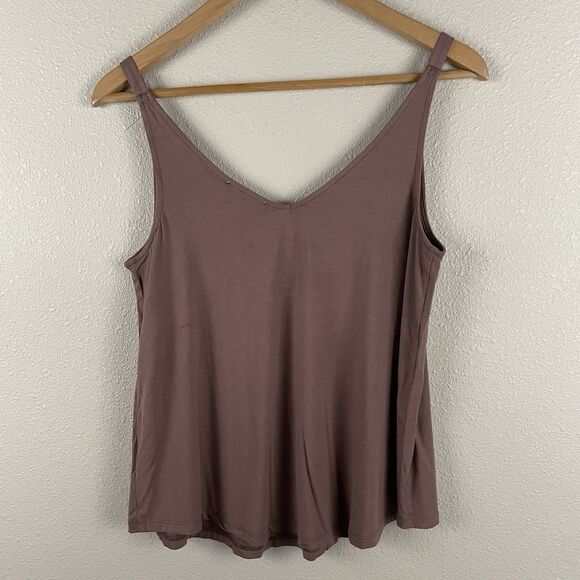 Gentle Fawn Womens XS Robyn Tank In Truffle Brown V Neck Soft Rayon Jersey - Picture 6 of 6